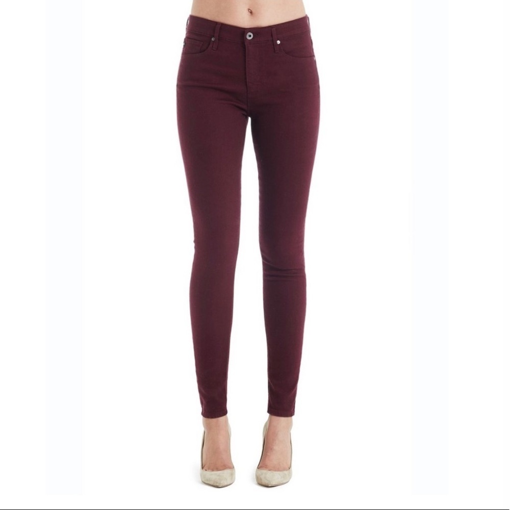 AG Legging Super Skinny Ankle in Red Courant